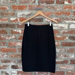 St. John Collection Wool Knit Pencil‎ Skirt • Black • Size 4